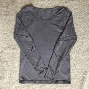 Fabletics Laser Cut Out Long Sleeve